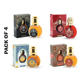 Hamidi 15 ml Perfume Oil Free From Alcohol Attar for Men and Women (Pack of 4) (Khalifa)