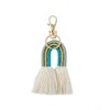 Fleurvc Macrame Rainbow keychain Boho Keyring Pendant Bag Charm Keychains