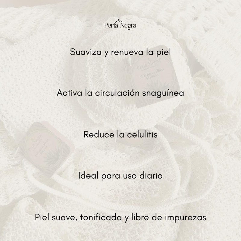 PERLA NEGRA - Guante de Ixtle - Exfoliante de baño