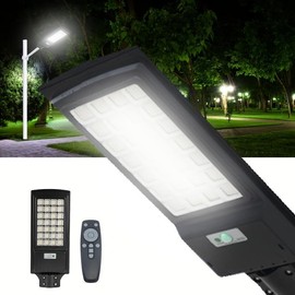 Solar Street Light Outdoor, 450000 Lumens, 3 Modes LED Waotion Sensor Security Wall Lamp for Outdoor Garden Street Yard Fall Porch Decor, Solar Lights Outdoorll Mounted Light with Remote Control, IP65 Waterproof M - Size: 1000W