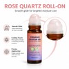 LFuTPm Organic Castor Oil Roll On with Rose Quartz, Hexane