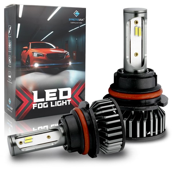 Syneticusa 9007 LED Fog Powersports Light Bulbs 120W CSP 6000K