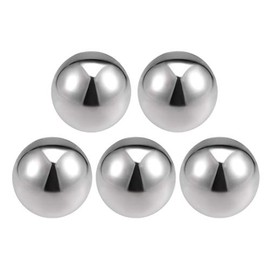 sourcing map 304 Stainless Steel Hollow Cap Ball for Railing Stairs Spindle Posts 50 mm Diameter Pack of 5