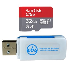 SanDisk 32GB SDHC Micro Ultra Memory Card Bundle Works with Motorola Moto G6, G6 Play, G6 Plus, G6+ (SDSQUAR-032G-GN6MN) Plus (1) Everything But Stromboli (TM) Combo Card Reader