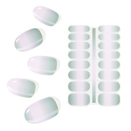 Topforce Thin Gel Nail Seal, Curing Type (16 Pieces) Nail Seal, Curing Type, Gel Nail Seal, For Hand, Just Stick, Long Lasting, Gel Nail Seal, Cured Nail, Popular Design, Easy Off