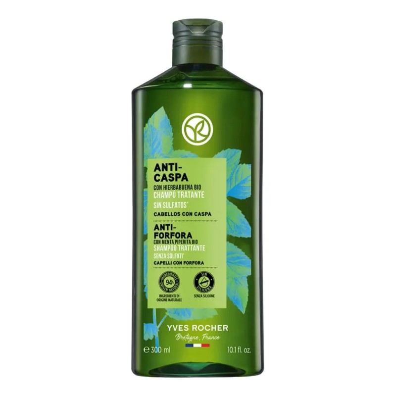 Shampoo Yves Rocher Anticaspa de 300mL de 300g