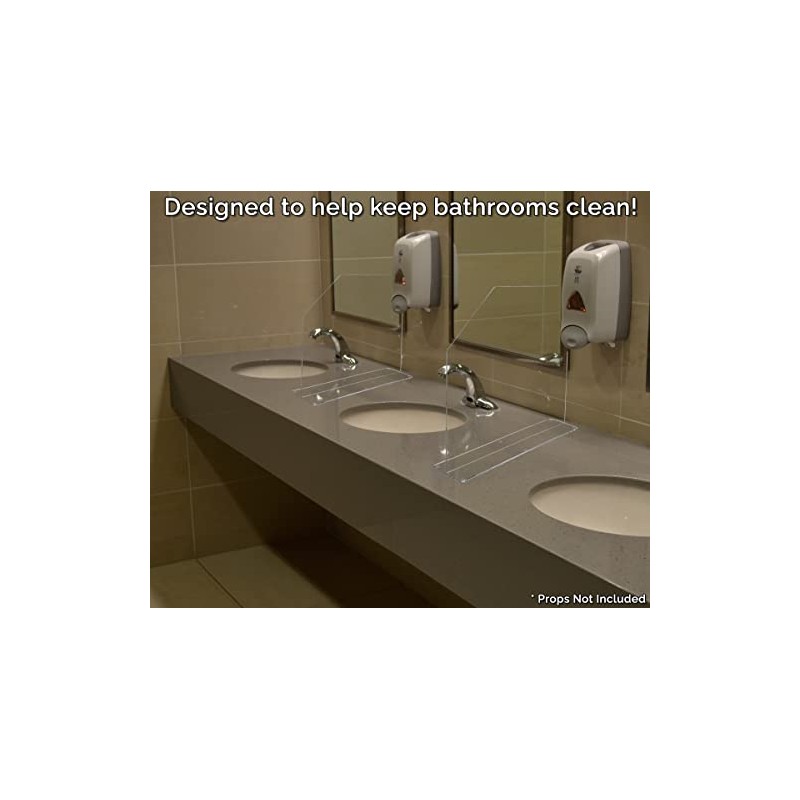 Clearform ML28798 Small Sink Splash Guard with Easy Reach Cutaway,