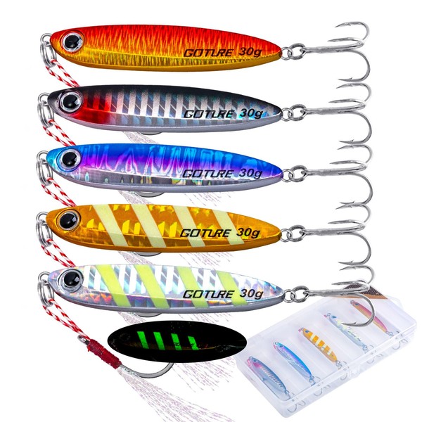 Goture Fishing Jigs, 20g Vertical Jig Saltwater Freshwater, Jig Fishing