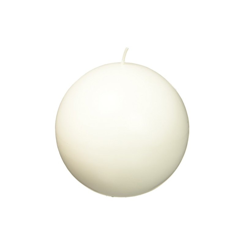 4 Inch White Ball Candles