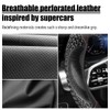 HZEL Car Steering Wheel Cover with Massage Grip, 14.5-15" Soft
