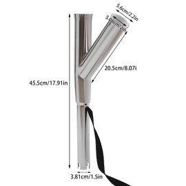 LYNICESHOP 2Pcs Fishing Rod Holder, Boat Outrigger Rod Holder Adjustable Fishing Rod Holder Stainless Steel Rod Holder for Marine Yacht