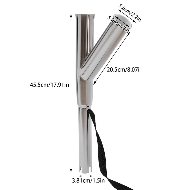 LYNICESHOP 2Pcs Fishing Rod Holder, Boat Outrigger Rod Holder Adjustable