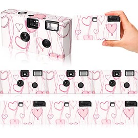 8 Pack Disposable Camera for Wedding 35mm Film Single Use Camera with Flash for Wedding, Anniversary, Honeymoon, Travel, Camp, Party Supply