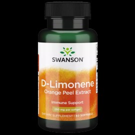 Swanson D-Limonene Cold-Pressed Orange Peel Extract 250 mg 60 Softgels