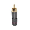 [2pcs] Hi End RCA Male Plug Adapter Audio Phono Gold
