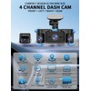 4K Dash Cam, Dashcam Front and Rear, Car Camera 4