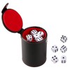 GWHOLE Dice Cups Leather Set with 10 Dice for Dice