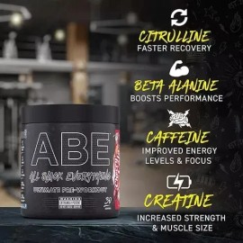 Applied Nutrition Abe All Black Everything Pre-entreno 30srv Sabor Blue Razz                                                                          