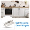 PATIKIL 4 Pcs Spring Loaded Hinges, 2" Self Closing Door