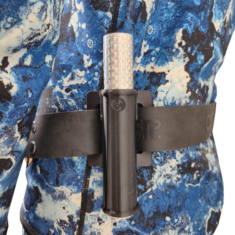 Spearfishing Holster for Tubular Throw Flashers for Wahoo, King Fish,