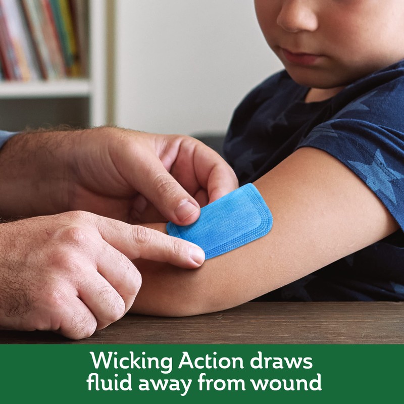 Curad Super Absorbent Wound Pad, Medium, 4" x 4", 10