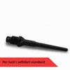Karella Tufftex, Punte per Freccette softtip Unisex Adulto, Nero, 25