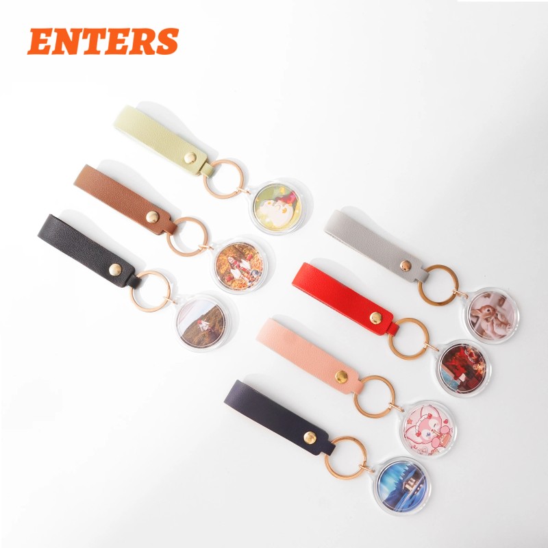 35mm Round Acrylic Keychain Kit or Blank Keychain Charms Accessoriesmodel