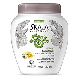 Skala Brazilian Hair Treatment Cream Vegan Coconut Oil 35oz | Creme de Tratamento Ã“leo de Coco Vegano 1kg