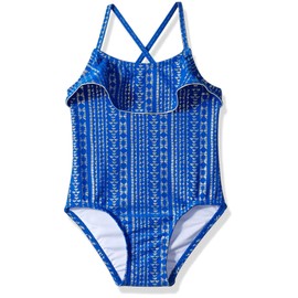 KIKO & MAX Traje de baño de una Pieza para niña, Marino, 3 Años