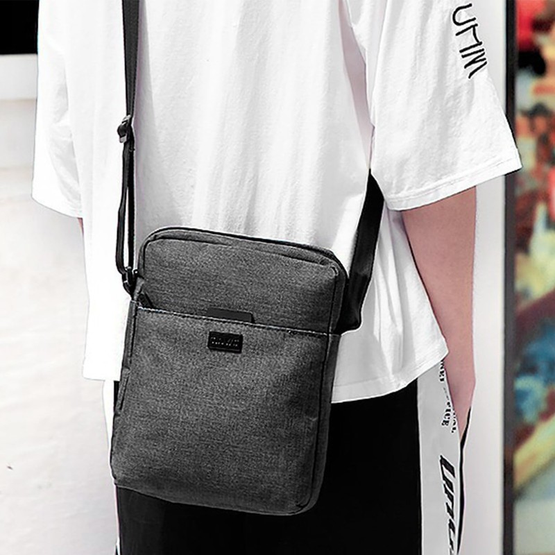 GVSAVY 1 Man's One Shoulder Satchel, Adjustable Shoulder Strap, Multi