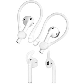 Rayker Earhook Replacement for Airpod, Silicone Earhook & Ear Tips, Design for Airpod Outdoors, 1+1 Pairs, White