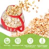 MMUGOOLER Glass Microwave Popcorn Popper, 2.25QT Original Popcorn Jar with