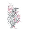 Sakura Fox5 Temporary Fox Tattoo Animal Tattoos Cherry Blossom Tattoos
