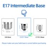 NOVELUX 2.5 in E17 Intermediate Base LED Filament Bulb 360