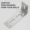 6 Pack Shelf Brackets 12cm, Stainless Steel Floating Shelf Bracket,