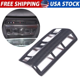 encar88_8 Dry Carbon Fiber Roof Reading Light Cover Panel Trim For Corvette C8 2020-23 US