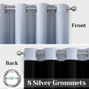 HOMEIDEAS Navy Blue 100% Ombre Blackout Curtains for Bedroom, 52