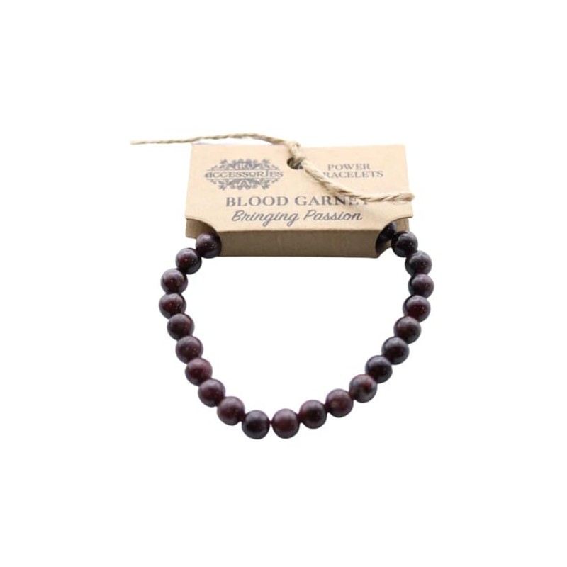 Power Bracelet - Blood Garnet - Bringing Passion