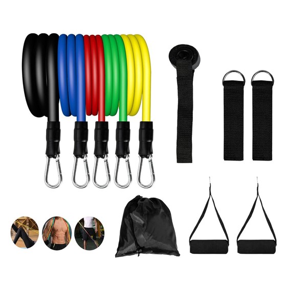Resistance Bands, Work Out Bands Strength Training Home Gym Equipment,