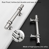 Rergy 10 Pack Cabinet Pulls Brushed Nickel 3inch(76mm) Cabinet Pulls