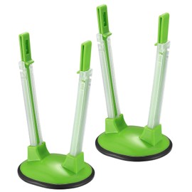 2 Pcs Baggy Racks, Adjustable Sandwich Bag Stand Holders, Food Storage Bags Clips Stands, Plastic Reusable Freezer Bag Racks Holders (Kitchen Gadget)