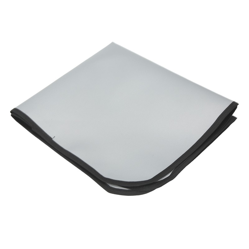 Picnic Fire Blanket Silicone Coated Glass Fiber Grey Filleted Corner
