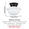 youngrender Black Schoolhouse Light Fixture Ceiling, 9 Inch Hallway Semi