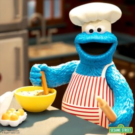 Reaction by Super7 Chef Cookie Monster Sesame Street Action Figure 3 3/4 Super 7