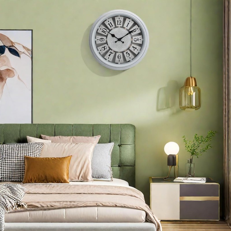 NUOVO Large Wall Clock for Living Room, Retro Wall Clock,