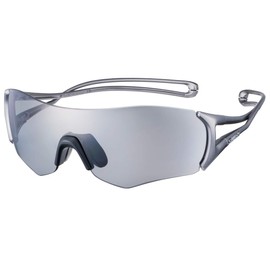 SWANS E-NOX EIGHT8 EN8-0051 SIL Sports Sunglasses, For Marathons, Running, Athletics, Cycling, Lenses: Polarized, Smoke, Frame Color: Silver, Made in Japan