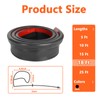 18FT RV Slide Out Rubber Seal, 1” D Bulb and