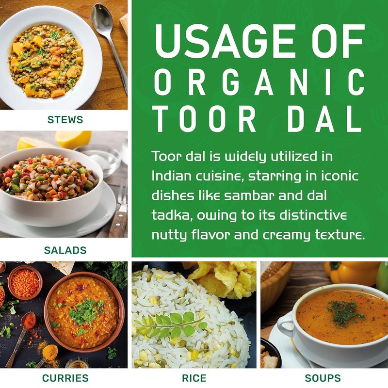 Jiva Organic Toor Dal Kori, Unoily, Madhi 4 Pound Bag