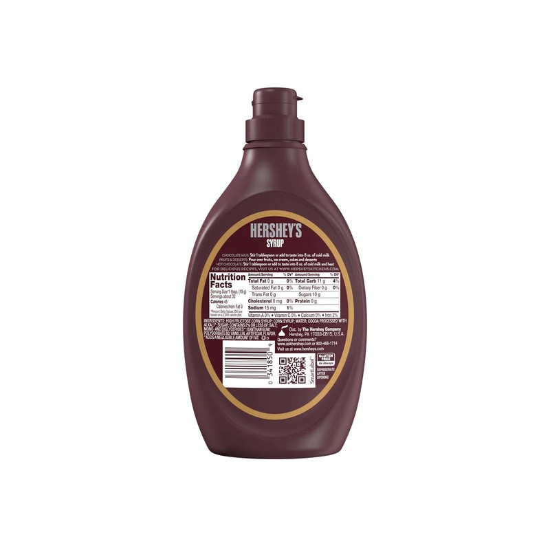Hershey's Special Dark Syrup - Pack of 4 - Mildly