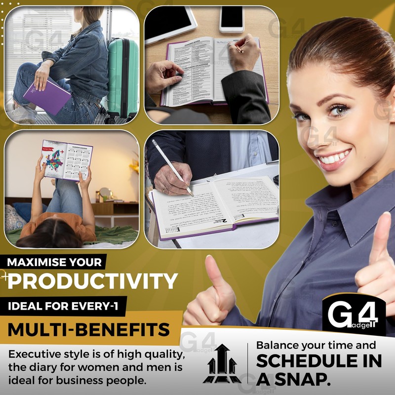 G4GADGET Academic Diary 2025-2026 A4 Day-A-Page School Planner for Students